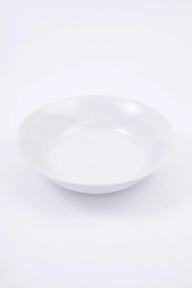 Muy Mucho Salad Bowl 23 D x 5.8 H cm, White