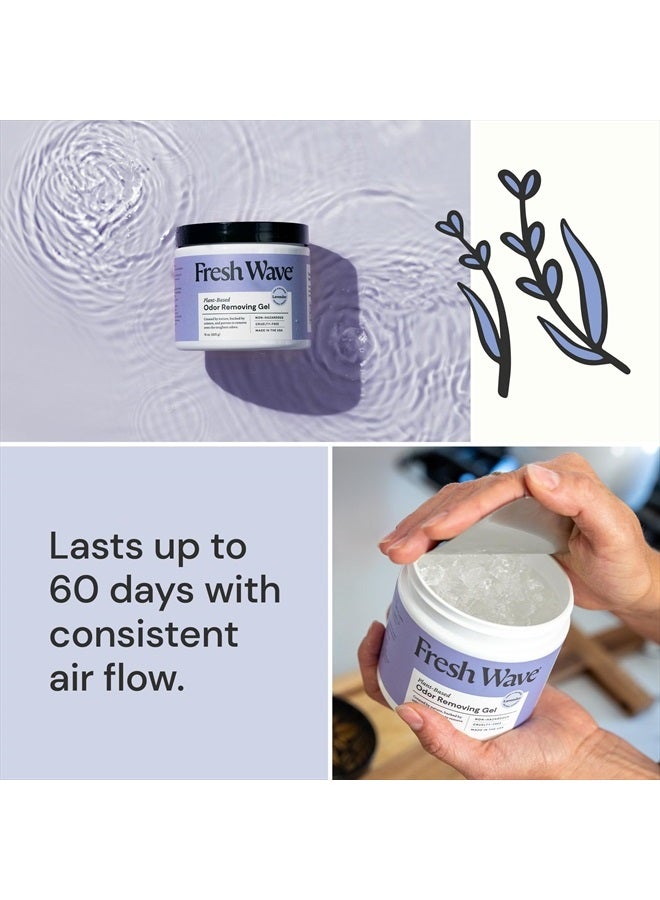 Fresh Wave Lavender Odor Removing Gel, 15 oz. | Odor Absorbers for Home | Safer Odor Relief | Natural Plant-Based Odor Eliminator | Every 15 oz. Lasts 30-60 Days | for Cooking, Trash & Pets  - Image 3