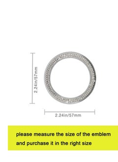 Excefore Steering Wheel Diamond-Encrusted Steering Wheel Decoration Standard Car Interior Logo Caps for BMW Accessories Interior Decorations Series X3 X5 E30 E36 E34 E39 F30 F34 F36 F15 G01 G30 G31  - Image 2