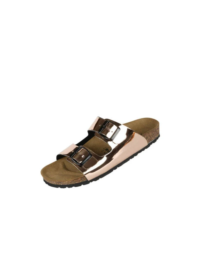 BiOCHIC Biochic Ladies Double Strap Sandals 012-442 1800T-Oro