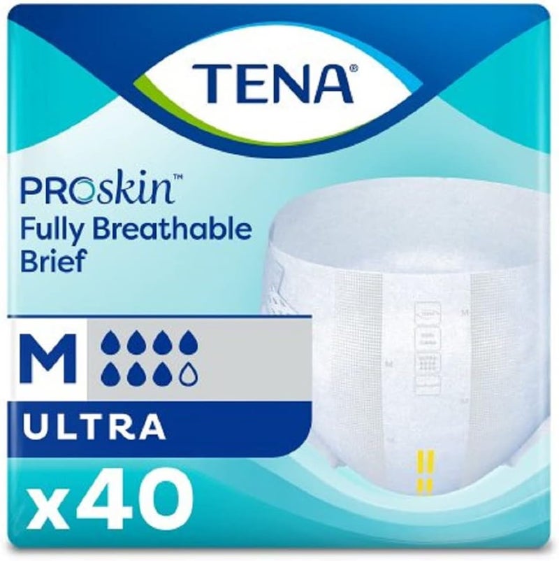 ProSkin Ultra Adult Incontinence Brief M Heavy Absorbency Breathable 67200 80 Ct