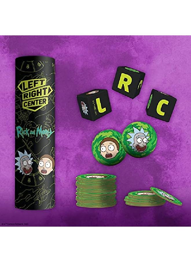 USAopoly - Rick And Morty Edition Of Left Right Center ; Collectible Dice Game Featuring Adult Swim Tv Show Theme ; Officially Licensed Rick & Morty Game - Image 1