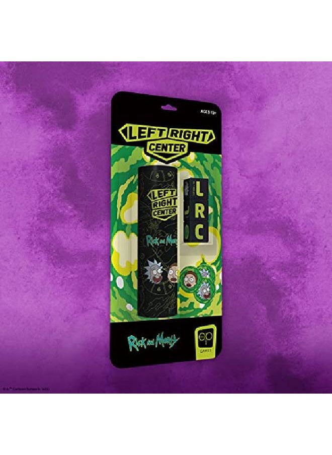 USAopoly - Rick And Morty Edition Of Left Right Center ; Collectible Dice Game Featuring Adult Swim Tv Show Theme ; Officially Licensed Rick & Morty Game - Image 1