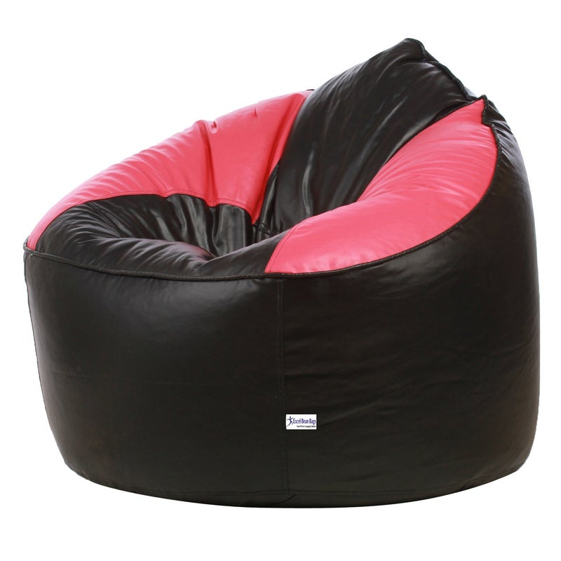 SATTVA Classy.Elegant.Stylish Sattva Mudha Sofa Bean Bag XXXL Cover Only Without Beans Dual Colour Black Pink  - Image 2