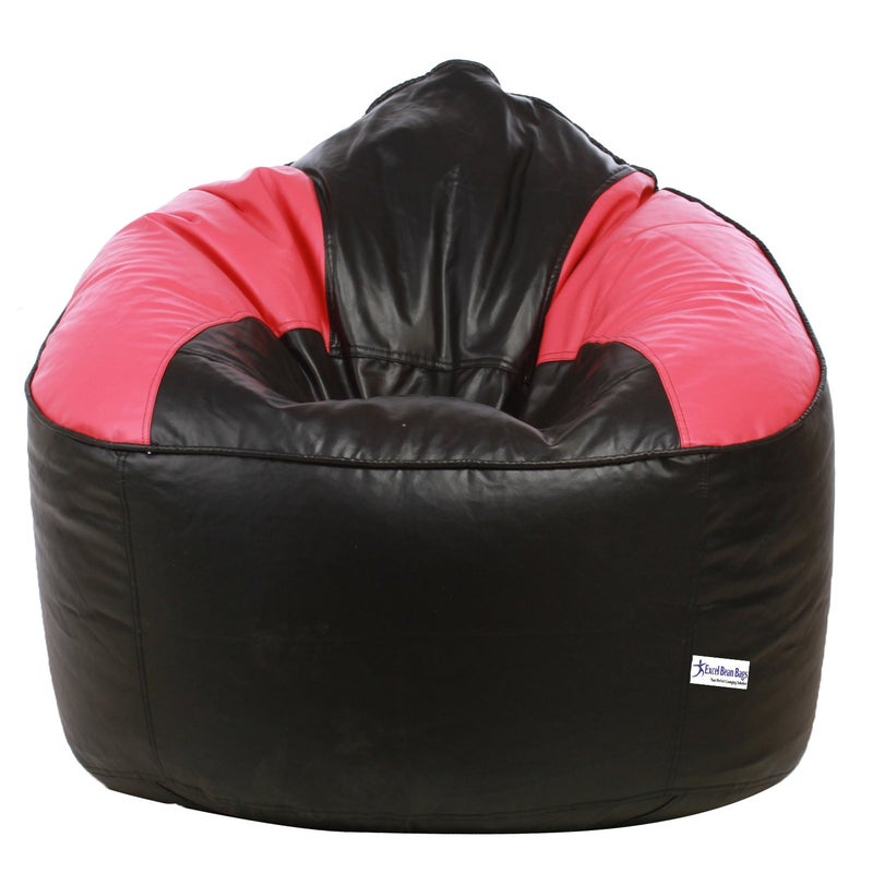 SATTVA Classy.Elegant.Stylish Sattva Mudha Sofa Bean Bag XXXL Cover Only Without Beans Dual Colour Black Pink  - Image 1