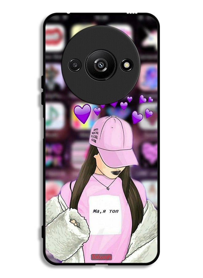 Tolwak - Xiaomi Redmi A3 4G Protective Case Cover Anti Social Club - Image 1