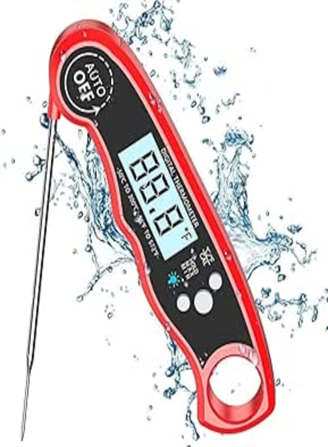 NC Digital Thermometer Magnet Foldable Probe Large Screen For All Food BBQ