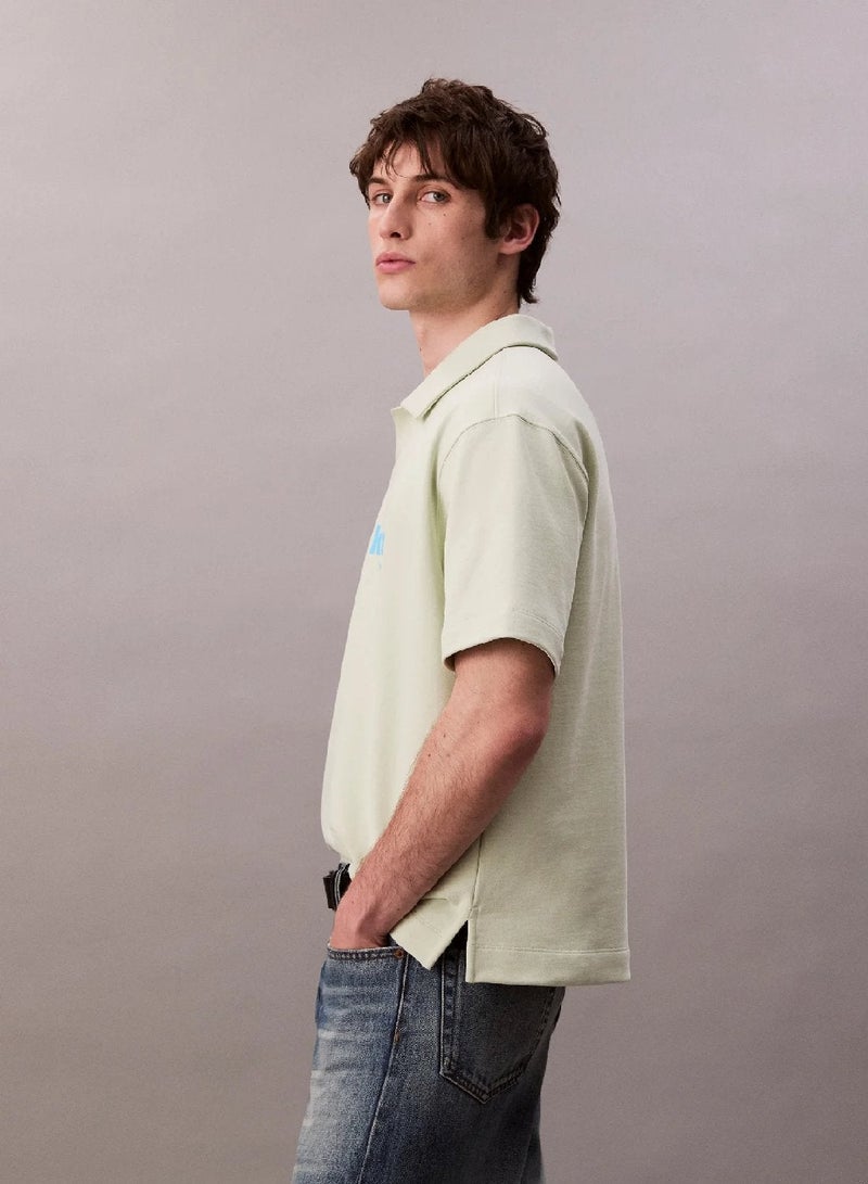 Calvin Klein Jeans Cotton Terry Logo Polo Shirt - Image 4