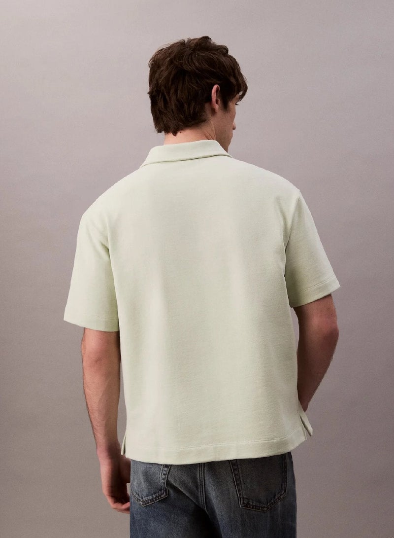 Calvin Klein Jeans Cotton Terry Logo Polo Shirt - Image 3