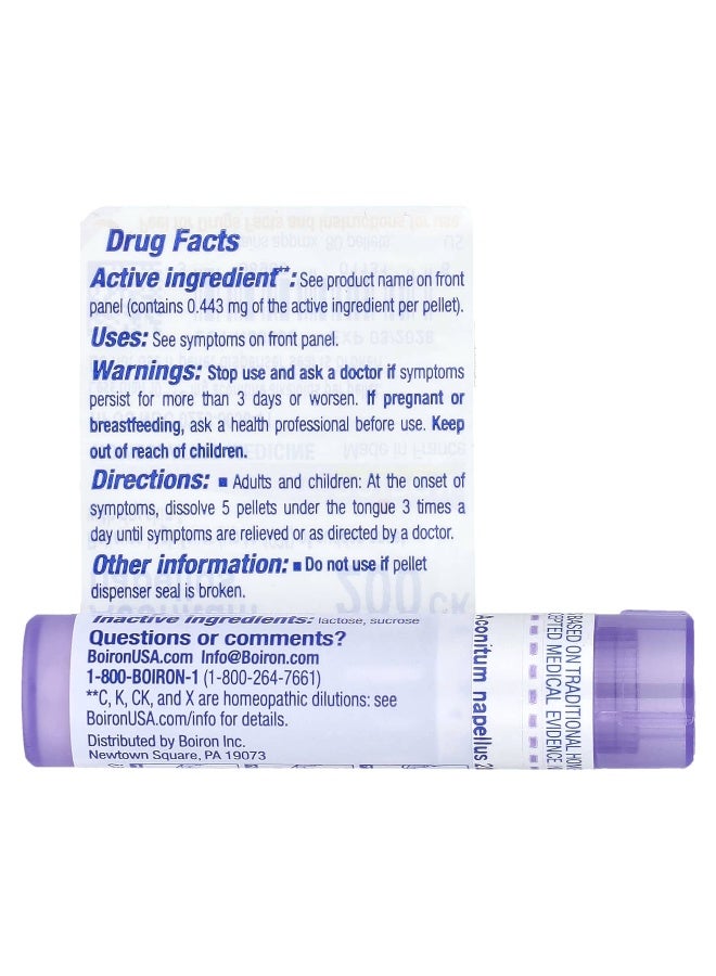 Boiron, Aconitum Napellus, 200CK, Fever Relief, Approx 80 Pellets - Image 2