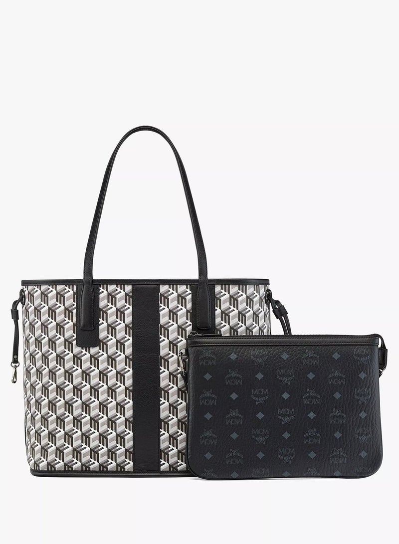MCM Liz Reversible Shopper in Visetos - Image 3