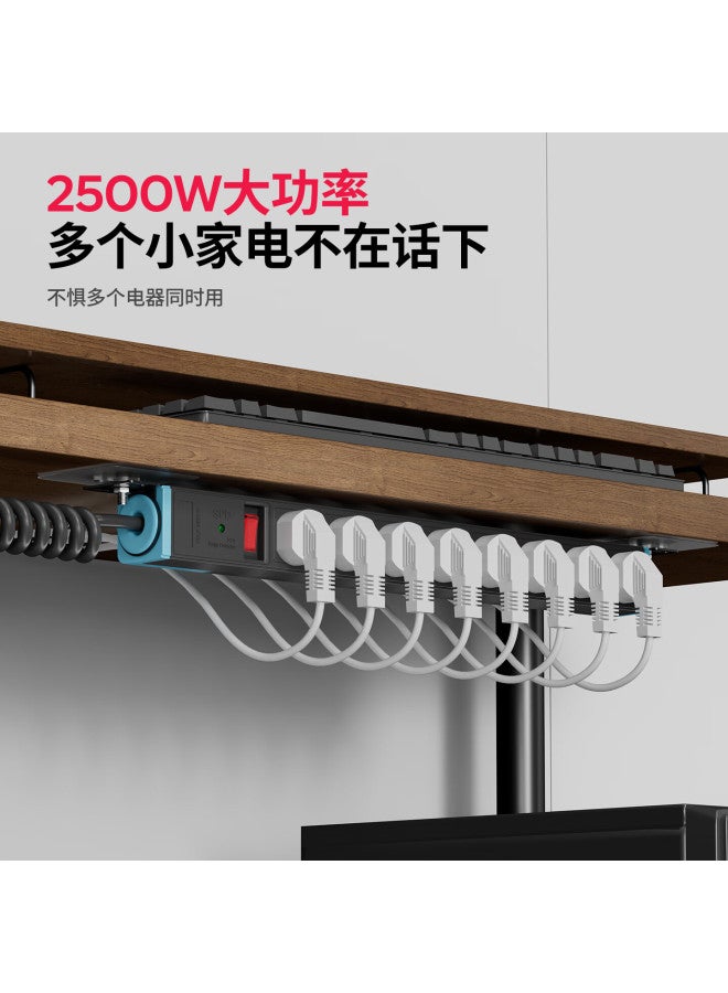 Chigo Pdu Power Strip Cabinet Socket Desktop Overload Overpower Protection Data Center Under-desk Gaming Power Strip Extension Board Engineering Power Socket 6 Outlets 1.6m Master Control - Image 4