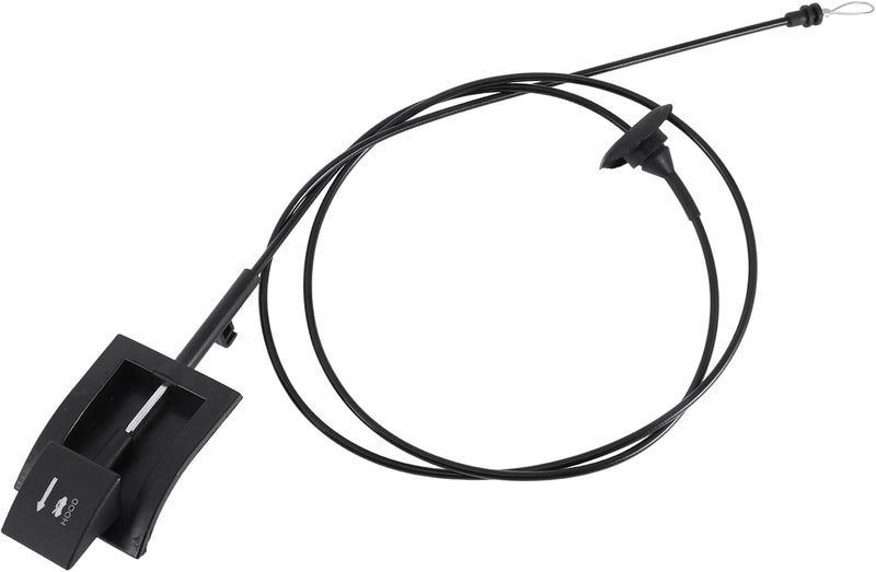 REPAIROCK 1 Pcs Hood Latch Release Cable for Ford F-150 F250 F350 Bronco 1987-1991 Front Hood Release Cable Hood Lock Control Cable No.E7TZ16916A Black - Image 1