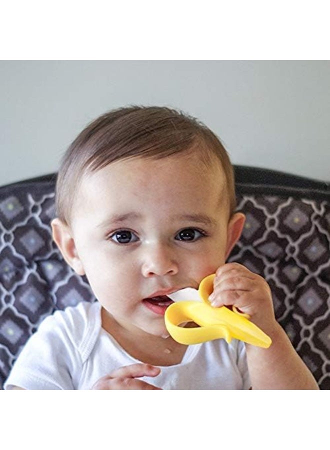 Bolelis Baby Toothbrush and Banana Yellow Babies Toddlers Molar Stick for Infant Toddlers Kid Training Tooth Brush - Image 5