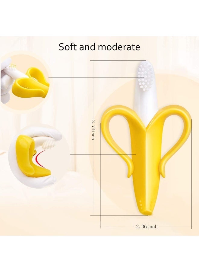 Bolelis Baby Toothbrush and Banana Yellow Babies Toddlers Molar Stick for Infant Toddlers Kid Training Tooth Brush - Image 3