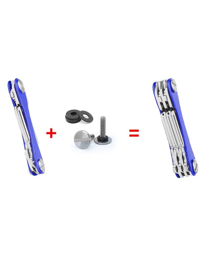 2Pcs Multifunctional Key Storage Holder Keychain Organizer EDC Keychains - Image 5