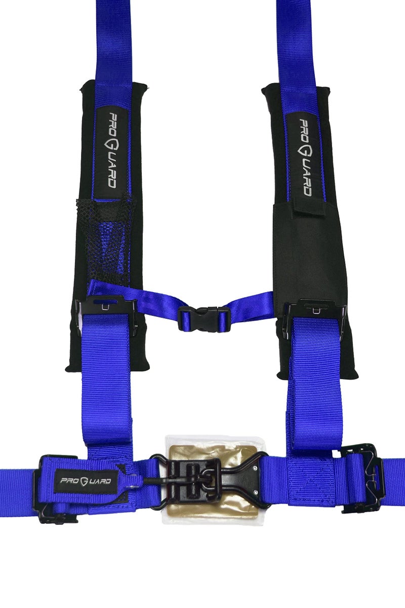 PROGUARD Blue 4 Point Harness 2" Straps Universal UTV Off-Road Harness (Two Pack) - Image 2