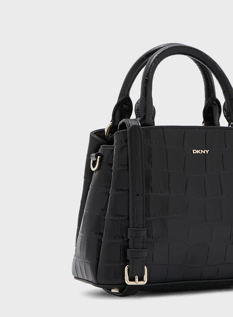 DKNY Paige Medium Textured Satchel