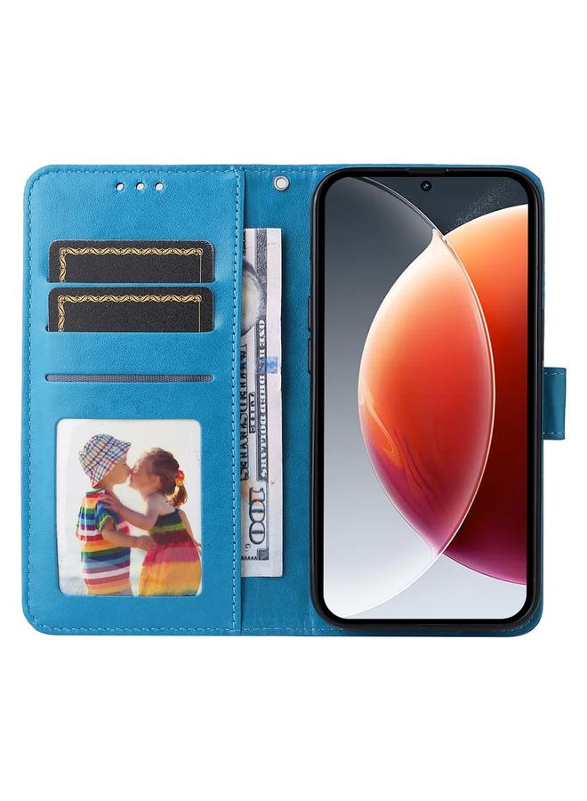 erorex Case For Tecno Camon 30 Premier Embossed Sunflower Leather Phone Case - Image 4