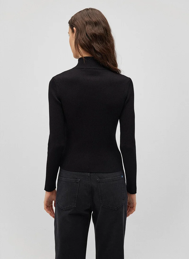 MAVI Half Zip Black Sweater