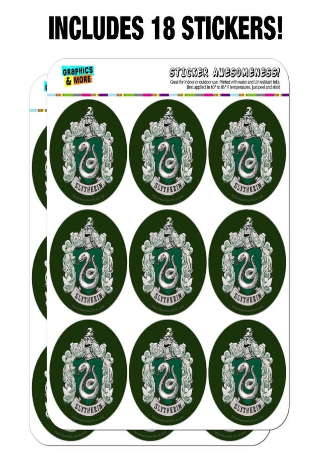 GRAPHICS & MORE Harry Potter Slytherin Painted Crest Planner Calendar Scrapbooking Crafting Stickers - Image 3