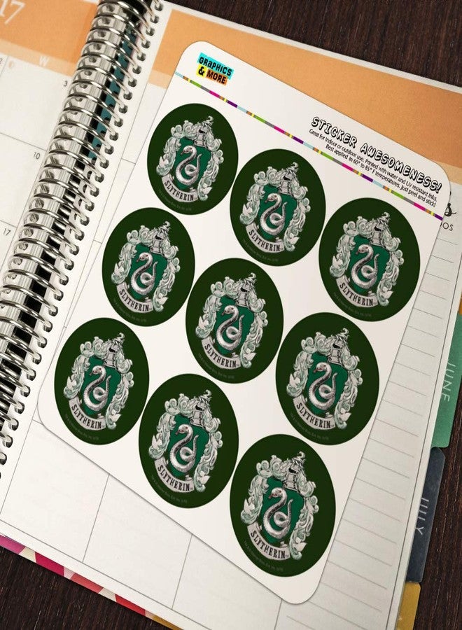 GRAPHICS & MORE Harry Potter Slytherin Painted Crest Planner Calendar Scrapbooking Crafting Stickers - Image 5