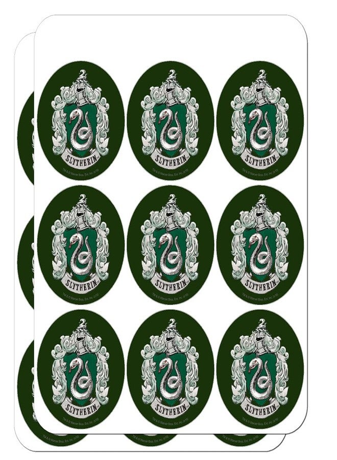 GRAPHICS & MORE Harry Potter Slytherin Painted Crest Planner Calendar Scrapbooking Crafting Stickers - Image 1