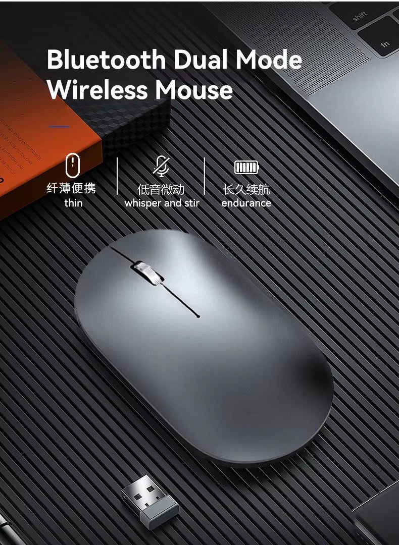 Forev - FV-988 Dual Mode Bluetooth / 2.4G Wireless Mouse Lightweight - 3 Buttons - Power Saving - 1600 DPI - Ergonomic Design For Office Business (1x AA Battery ) - Image 1