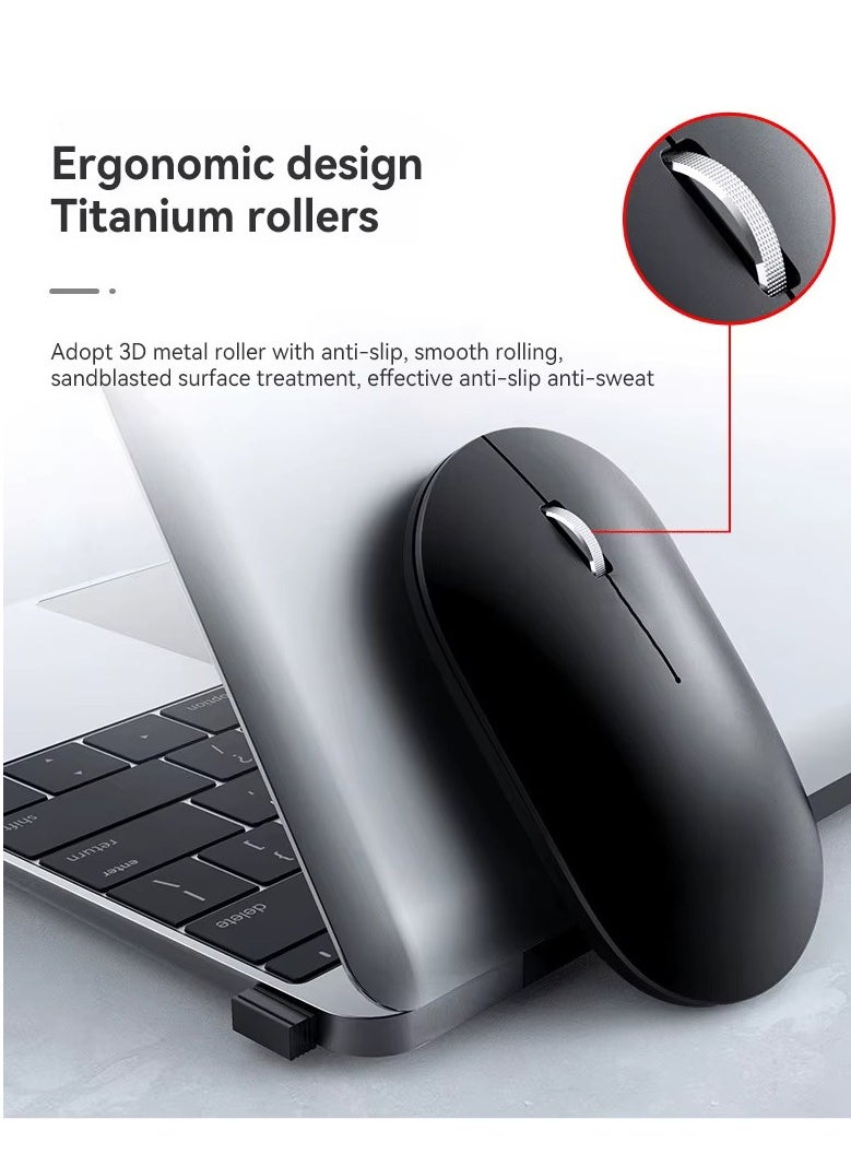 Forev - FV-988 Dual Mode Bluetooth / 2.4G Wireless Mouse Lightweight - 3 Buttons - Power Saving - 1600 DPI - Ergonomic Design For Office Business (1x AA Battery ) - Image 1