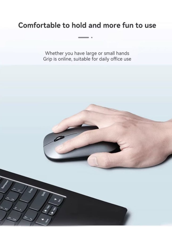Forev - FV-988 Dual Mode Bluetooth / 2.4G Wireless Mouse Lightweight - 3 Buttons - Power Saving - 1600 DPI - Ergonomic Design For Office Business (1x AA Battery ) - Image 1