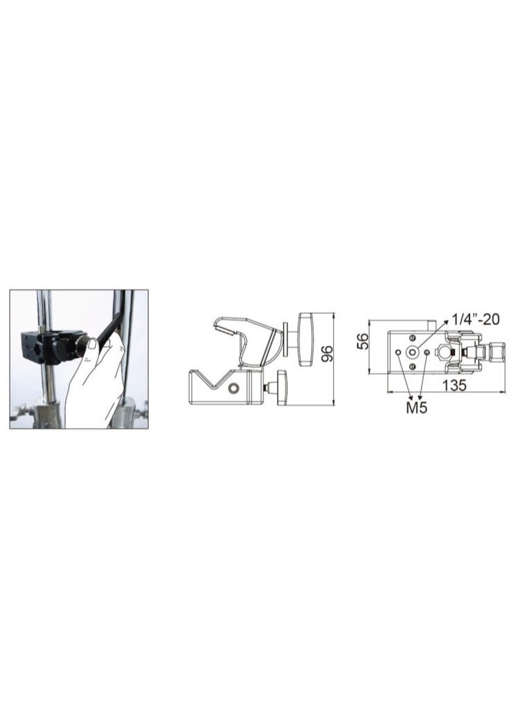 Kupo Kupo KCP-710B CONVI CLAMP  - Image 2