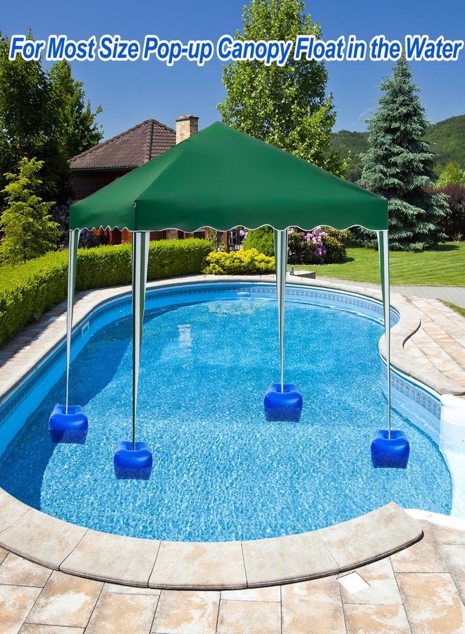 Fantang Inflatable Canopy Float Kit, 18 x 18 x 10 Inch Blue Shade Floating Kit Thick PVC Floating Pool Canopy Kit Pool Shade Floats Accessories with Air Pump for Outdoor Pools Lakes, Canopy is not Included - Image 5