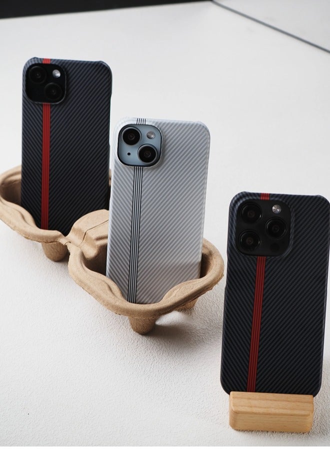 ShebSheb Fine Black Striped iphone Case for iPhone 14 Pro - Image 5