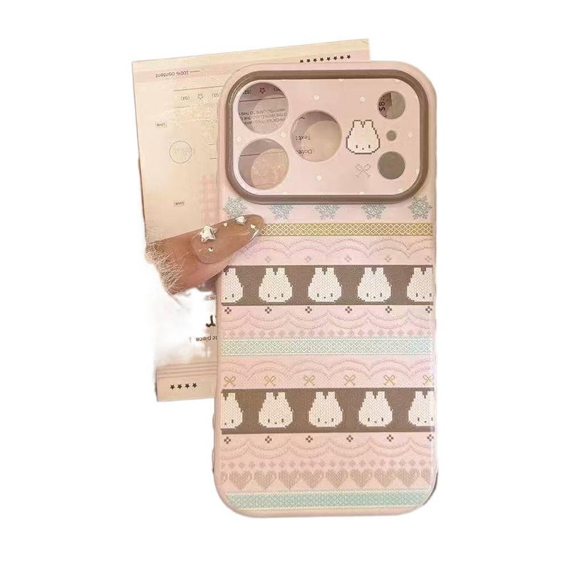 MS غطاء واقي، مقاوم للصدمات لـ iPhone 14 / 14 Plus / 14 Pro / 14 Pro Max، نمط أرنب فير آيل، سيليكون، Multicolour من السيليكون متعدد الألوان - Image 3