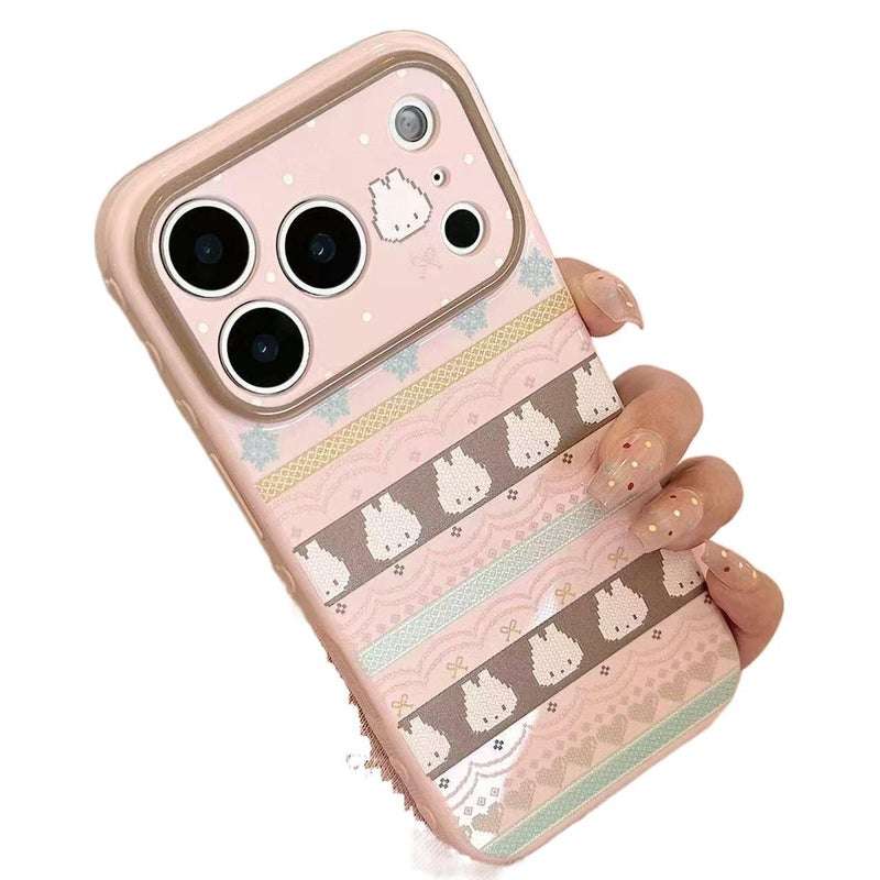 MS غطاء واقي، مقاوم للصدمات لـ iPhone 14 / 14 Plus / 14 Pro / 14 Pro Max، نمط أرنب فير آيل، سيليكون، Multicolour من السيليكون متعدد الألوان - Image 4