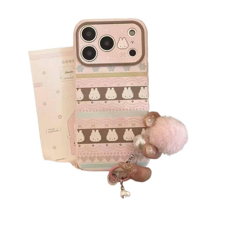 MS غطاء واقي، مقاوم للصدمات لـ iPhone 14 / 14 Plus / 14 Pro / 14 Pro Max، نمط أرنب فير آيل، سيليكون، Multicolour من السيليكون متعدد الألوان - Image 2
