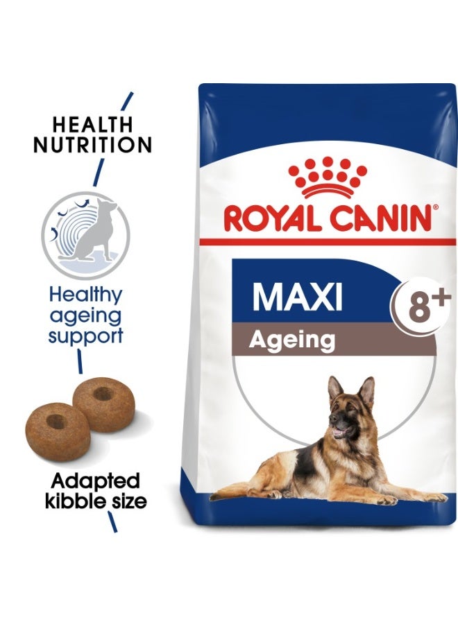 رويال كانين حجم التغذية الصحية ماكسي إيجينغ 8+ 15 كجم - Image 2