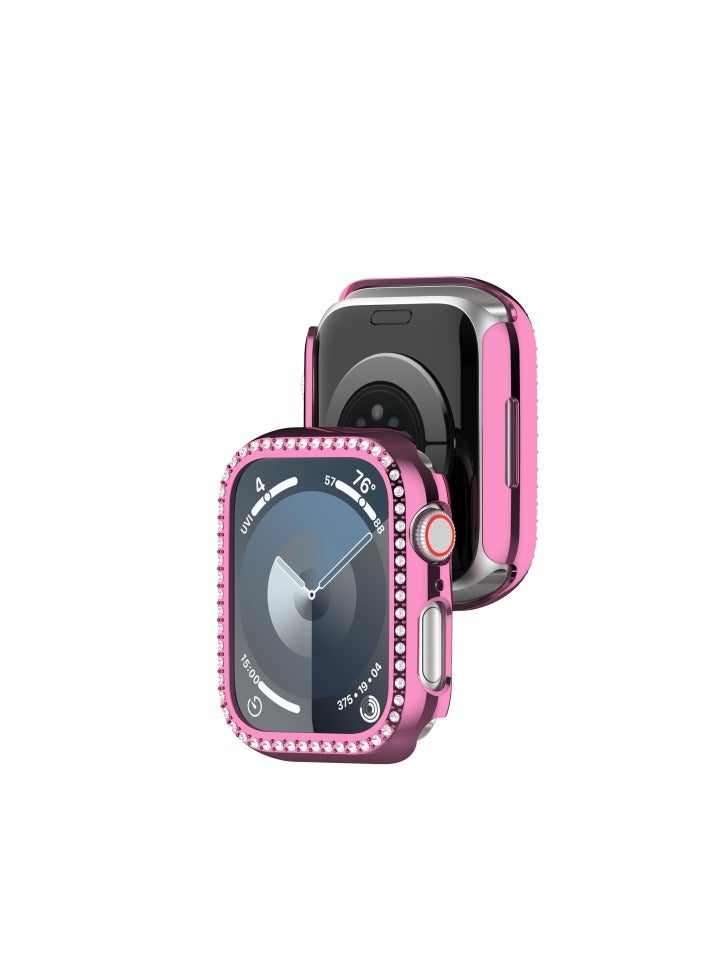 Glitter Diamond Case for Huawei Watch Fit 3 Protective Case Women, Hard PC Case Lightweight Full Protection Replacement Case for Huawei Watch Fit3  pink
