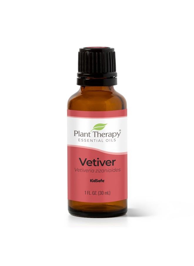 Plant Therapy Vetiver Essential Oil 100% Pure, Undiluted, Natural Aromatherapy, Therapeutic Grade 30 mL (1 oz)  - Image 1
