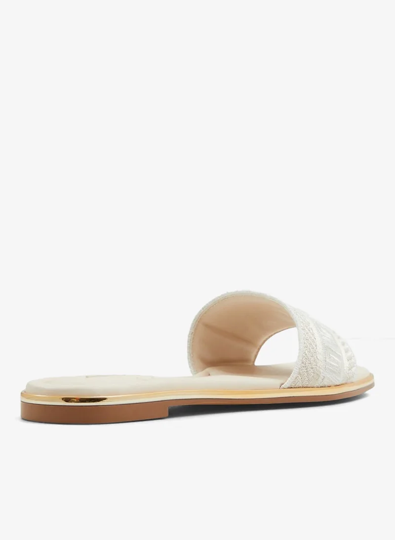 الدو OCEANIA Embroidered Flat Sandals