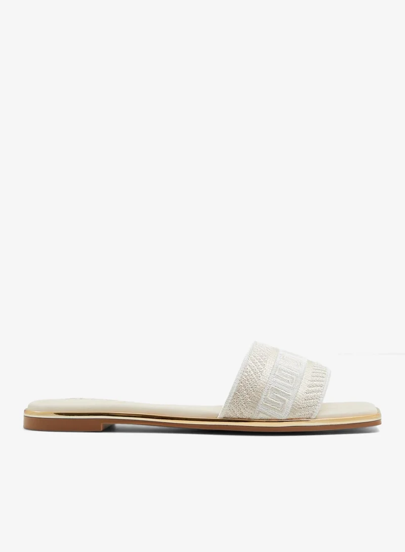 الدو OCEANIA Embroidered Flat Sandals