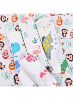 MOM'S HOME Organic Cotton Super Soft Baby Muslin Cloth Swaddle0 18 Months (Pack Of 5 Mix)  - Image 4