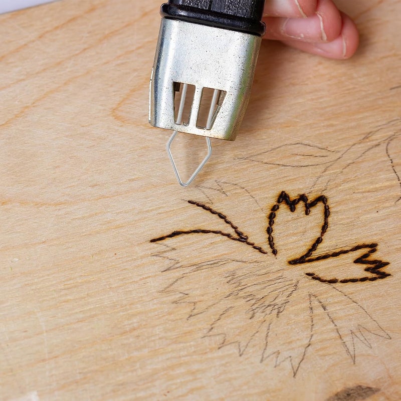 OSOLADY 8pcs Pyrography Pen Nibs Replacement Tips - 0.04'' Wire Wood Burning Machine Accessories for Detailed Crafting and DIY Wood Burning  Projects - Image 5