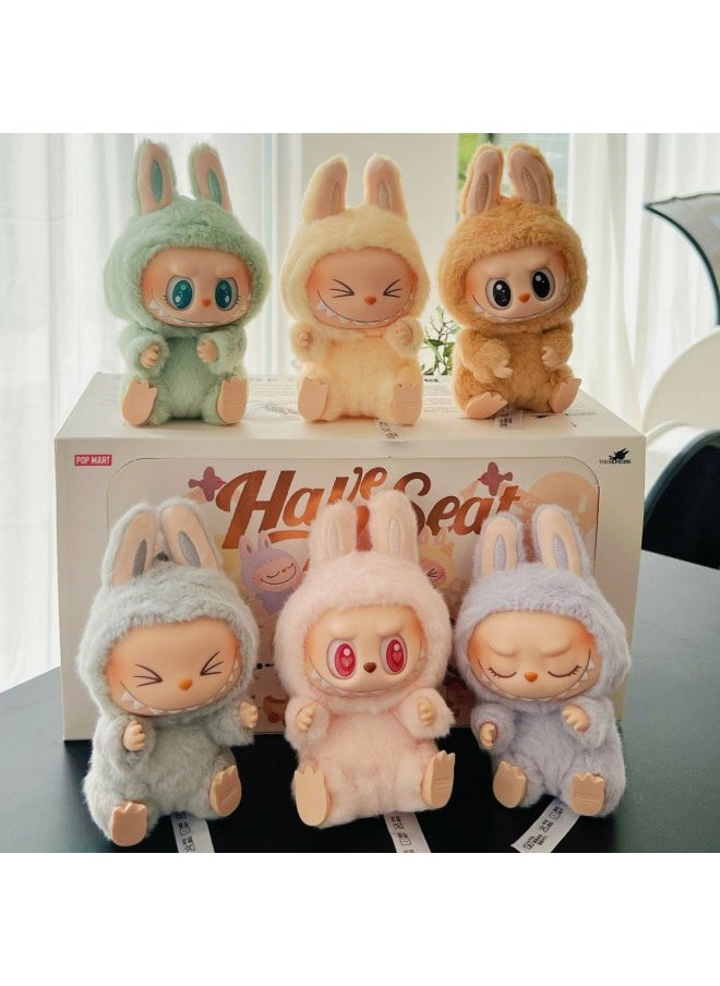 Generic - Bubble Mart LABUBU THE MONSTERS Heart Macaron Vinyl Face Blind Box Plush Doll-Color:The First Generation Set Of 6 Boxes - Image 1