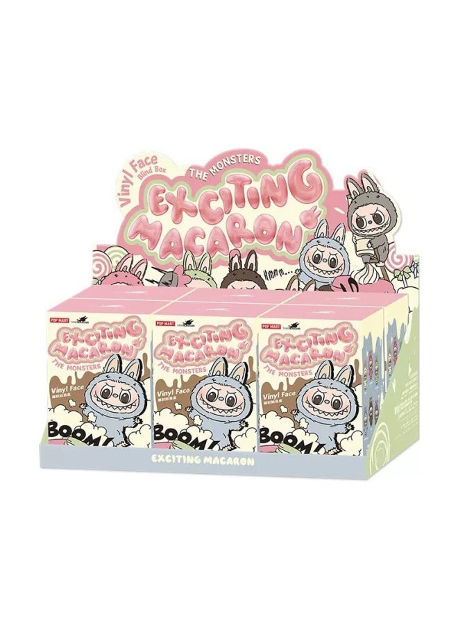 Generic - Bubble Mart LABUBU THE MONSTERS Heart Macaron Vinyl Face Blind Box Plush Doll-Color:The First Generation Set Of 6 Boxes - Image 1