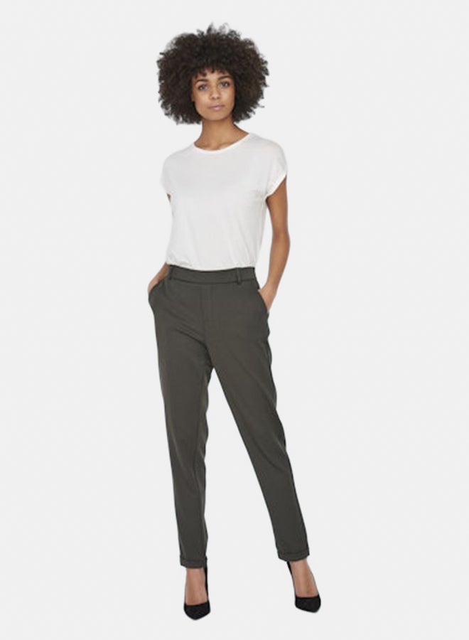 VERO MODA VERO MODA Womens Maya Mid-Waist Loose Solid Pant  - Image 1