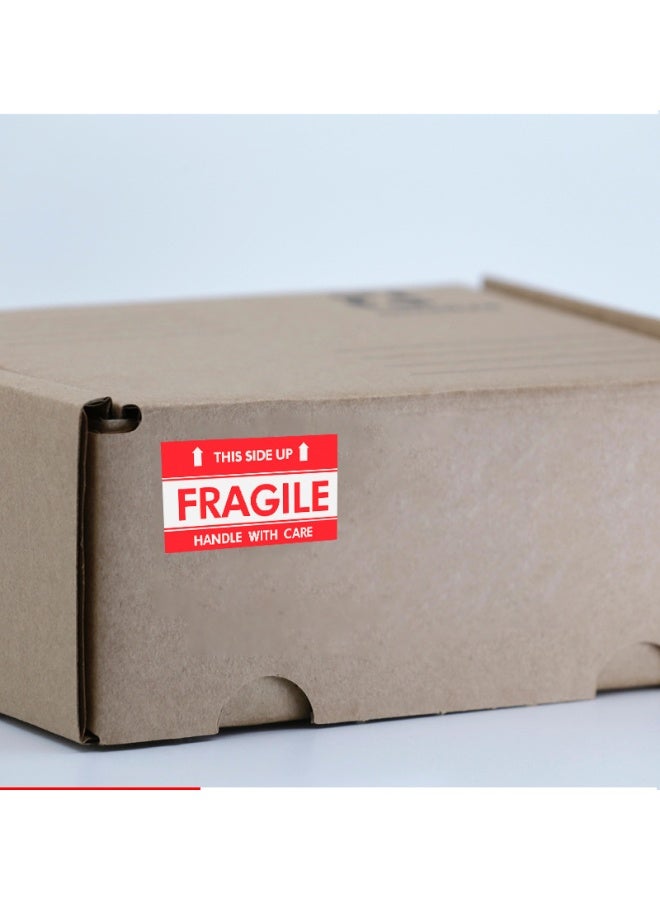 2" x 3" Fragile Stickers for Shipping and Handling, Handle with Care, Fragile, Thank You, Do Not Drop, Warning Stickers Fragile Labels, Permanent Adhesive (500 Labels, 1 Roll) - Image 2