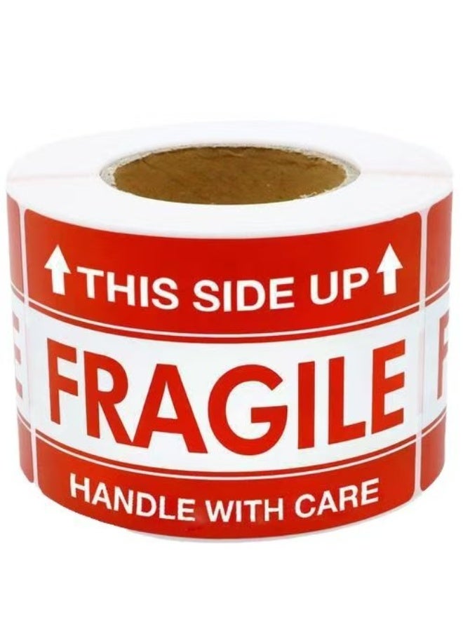 2" x 3" Fragile Stickers for Shipping and Handling, Handle with Care, Fragile, Thank You, Do Not Drop, Warning Stickers Fragile Labels, Permanent Adhesive (500 Labels, 1 Roll) - Image 3