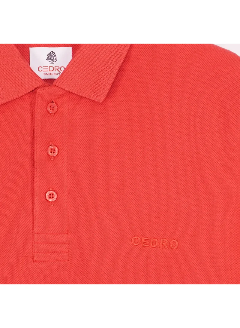 Cedro CEDRO Men's Regular Fit Pique Polo T-Shirt, 100% Cotton