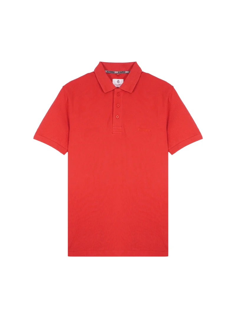 Cedro CEDRO Men's Regular Fit Pique Polo T-Shirt, 100% Cotton